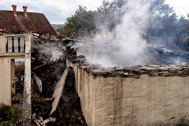 Professional Fire Damage Removal technician working in Windsor, PA